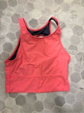 Women's Coral High-Neck Swimsuit Top
